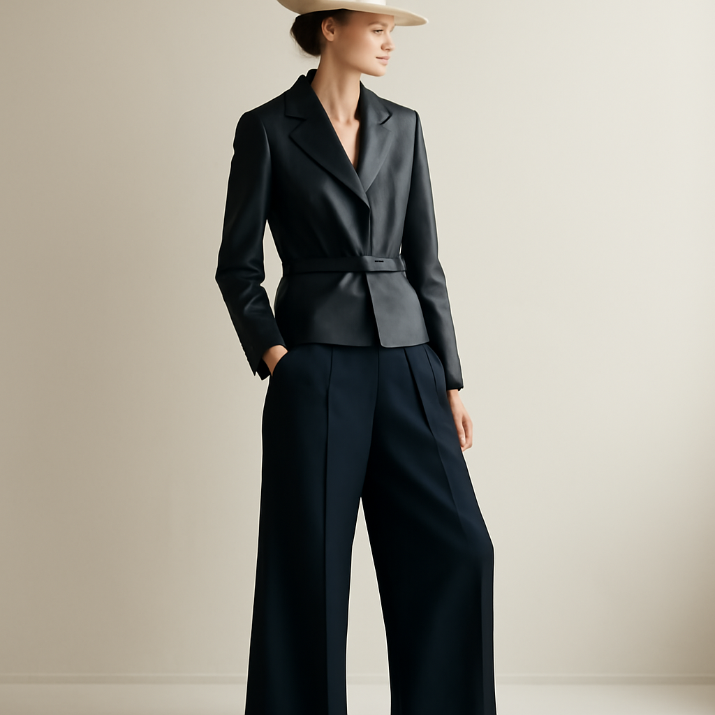 A Boater Hat Paired With Ballet Slippers